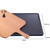 Neff Z1913X0 bandeja de horno Rectangular Cerámico, Madera, Piedra para pizza gris, Rectangular, Cerámico, Madera, Negro, Madera