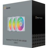 Ocypus Gamma F12 Elite ARGB, Ventilador blanco