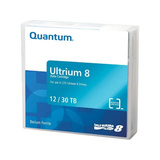 Quantum MR-L8MQN-01 medio de almacenamiento para copia de seguridad Cinta de datos virgen 12000 GB LTO 1,27 cm, Medio streaming Cinta de datos virgen, LTO, 12000 GB, 30000 GB, 2,5:1, Rojo