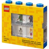 Room Copenhagen LEGO Vitrina de minifiguras azul, Caja de depósito azul/Transparente