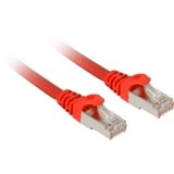 Sharkoon Cable patch SFTP, RJ-45, con cable base Cat.7a rojo
