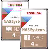 UGREEN Paquete DH2300 con 2x Toshiba N300 4 TB (MN10ADA400ES), NAS negro
