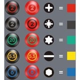 Wera Juego de destornilladores Kraftform VDE/7 Heavy Metal 2 rojo/Amarillo