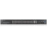 Zyxel GS2220-28-EU0101F switch Gestionado L2 Gigabit Ethernet (10/100/1000) Negro, Interruptor/Conmutador Gestionado, L2, Gigabit Ethernet (10/100/1000), Montaje en rack