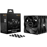 be quiet! Pure Wings 3 120mm | PWM Reverse Triple-Pack Carcasa del ordenador Ventilador 12 cm Negro 3 pieza(s) negro, Ventilador, 12 cm, 1500 RPM, 80 m³/h, Negro