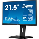 iiyama ProLite XUB2292HSU-B6 pantalla para PC 54,6 cm (21.5") 1920 x 1080 Pixeles Full HD LED Negro, Monitor LED negro (mate), 54,6 cm (21.5"), 1920 x 1080 Pixeles, Full HD, LED, 0,4 ms, Negro
