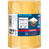 Bosch Expert Rollo de lijado C470, Hoja de lija Rollo abrasivo, Grano extrafino, P240, Trabajo de acabado, Eliminación de pintura, Madera, Lijado en seco