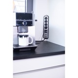 Brennenstuhl Regleta de enchufes estilo Eck 6 tomas negro/Acero fino