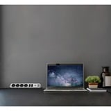 Brennenstuhl Regleta de enchufes estilo Eck 6 tomas negro/Acero fino