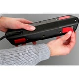 Brennenstuhl Regleta de enchufes estilo Eck 6 tomas negro/Acero fino