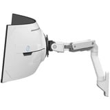 Ergotron Brazo para monitor HX con articulación VHD, soporte de pared blanco