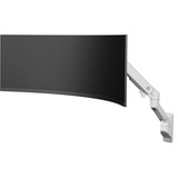 Ergotron Brazo para monitor HX con articulación VHD, soporte de pared blanco