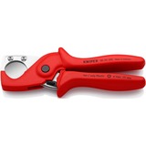 KNIPEX 90 20 185 alicate Cortacables, Corta tubos rojo, Cortacables, 2,5 cm, Acero, De plástico, Rojo, 18,5 cm