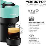 Krups Vertuo Pop XN9204 Totalmente automática Macchina per caffè a capsule 0,56 L, Cafetera de cápsulas negro/Casa de la moneda, Macchina per caffè a capsule, 0,56 L, Cápsula de café, 1500 W, Negro, Color menta