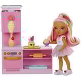 MGA Entertainment Rainbow High Little Dessert Shop with Kandy Playset, Muñecos Rainbow High Little Dessert Shop with Kandy Playset, Muñeca fashion, Femenino, 4 año(s), 140 mm, Multicolor