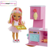 MGA Entertainment Rainbow High Little Dessert Shop with Kandy Playset, Muñecos Rainbow High Little Dessert Shop with Kandy Playset, Muñeca fashion, Femenino, 4 año(s), 140 mm, Multicolor