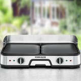 Rommelsbacher Parrilla eléctrica BBQ 2025 negro/Acero fino