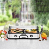 Rommelsbacher Parrilla eléctrica BBQ 2025 negro/Acero fino
