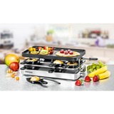 Rommelsbacher RC 1400 parrilla de interior 8 personas(s) 1200 W Acero inoxidable, Raclette acero fino/Negro, 1200 W, 230 V, 445 mm, 395 mm, 150 mm, 4,12 kg