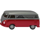 SIKU VW T1 Transporter Modelo a escala del minibus "Samba Bus" Previamente montado 1:50, Automóvil de construcción azul/blanco, Modelo a escala del minibus "Samba Bus", Previamente montado, 1:50, VW T1 Transporter, Cualquier género, Metal, Plástico