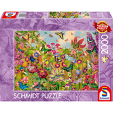 Schmidt Spiele Hermoso jardín de mariposas, Puzzle 
