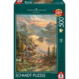 Schmidt Spiele Thomas Kinkade Studios: Esplendor en la orilla del lago, Puzzle 