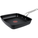 Tefal Sartén parrilla Jamie Oliver Cooks Classic 23x27 cm, Pan negro