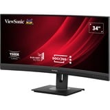 ViewSonic VG3456C pantalla para PC 86,4 cm (34") 3440 x 1440 Pixeles UltraWide Quad HD LED Negro, Monitor LED negro (mate), 86,4 cm (34"), 3440 x 1440 Pixeles, UltraWide Quad HD, LED, 5 ms, Negro
