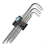 Wera 3950/9 Hex-Plus Stainless 1 SB juego de llaves Allen, 9 piezas, Destornillador acero fino