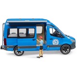 bruder MB Sprinter Camper con conductor, Automóvil de construcción azul