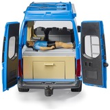 bruder MB Sprinter Camper con conductor, Automóvil de construcción azul