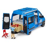 bruder MB Sprinter Camper con conductor, Automóvil de construcción azul