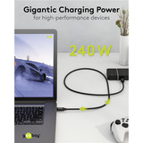 goobay Cable USB4 Versión 2.0, conector USB-C > conector USB-C, 80Gbit/s negro