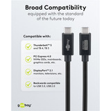 goobay Cable USB4 Versión 2.0, conector USB-C > conector USB-C, 80Gbit/s negro