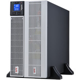 APC Easy UPS On-Line, 6000VA, Ion de litio negro/Plateado, 6kVA/6kW, Lithium-ion, Rack/Tower 5U, 230V, 1 Hard wire (1P+N+E) outlet, Intelligent Card Slot, Extended runtime, W/ rail kit, Doble conversión (en línea), 6 kVA, 6000 W, Seno, 120 V, 300 V