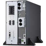 APC Easy UPS On-Line, 6000VA, Ion de litio negro/Plateado, 6kVA/6kW, Lithium-ion, Rack/Tower 5U, 230V, 1 Hard wire (1P+N+E) outlet, Intelligent Card Slot, Extended runtime, W/ rail kit, Doble conversión (en línea), 6 kVA, 6000 W, Seno, 120 V, 300 V