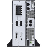 APC Easy UPS On-Line, 6000VA, Ion de litio negro/Plateado, 6kVA/6kW, Lithium-ion, Rack/Tower 5U, 230V, 1 Hard wire (1P+N+E) outlet, Intelligent Card Slot, Extended runtime, W/ rail kit, Doble conversión (en línea), 6 kVA, 6000 W, Seno, 120 V, 300 V