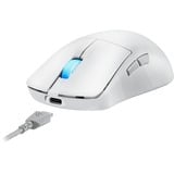 ASUS ROG Harpe Ace Mini ratón Juego Ambidextro RF Wireless + Bluetooth + USB Type-C Óptico 42000 DPI, Ratones para gaming blanco, Ambidextro, Óptico, RF Wireless + Bluetooth + USB Type-C, 42000 DPI, Blanco