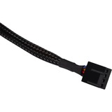Alphacool Cable de extensión 4 pines a 4 pines, 15 cm, Cable alargador negro