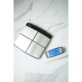 Beurer Báscula de análisis corporal BF 105 Body Complete, Balanza acero fino cepillado/Negro