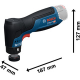 Bosch Lijadora excéntrica a batería GEX 12V-32 Professional solo, 12 Voltios, Lijadora orbital azul/Negro