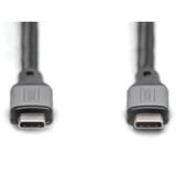 Digitus Cable USB4 Gen 2x2, conector USB-C > conector USB-C, 20 Gbit/s negro/Gris