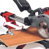 EINHELL Sierra de inglete y tracción inalámbrica TE-SM 36/10 L Li-Solo, 36 Voltios (2x18V), Sierras de corte a inglete y a bisel rojo