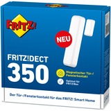 FRITZ! FRITZ!DECT 350, Detector de apertura blanco, DECT 350, Montado en pared, Inalámbrico, 1880 - 1900 MHz, 250 mW, 40 m, Blanco