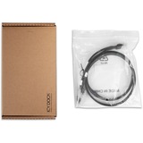 Icy Dock Cable SlimSAS x8 SFF-8654 > 2x SlimSAS x4 SFF-8654 negro