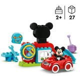 LEGO Casa y Coche de Mickey Mouse, Juegos de construcción Juego de construcción, 2 año(s), Plástico, 27 pieza(s), 440 g