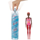 Mattel Barbie Color Reveal ¡Brillo! Muñeca cambio de cabello azul brillante, Muñecos 