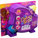 Mattel Barbie Color Reveal ¡Brillo! Muñeca cambio de cabello azul brillante, Muñecos 