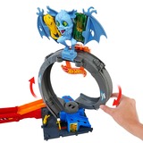 Mattel City HTN78 vehículo de juguete, Pistas de carreras Set de pistas y vehículo, 4 año(s), Plástico, Multicolor