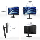 Philips 24B2U3301, Monitor LED negro